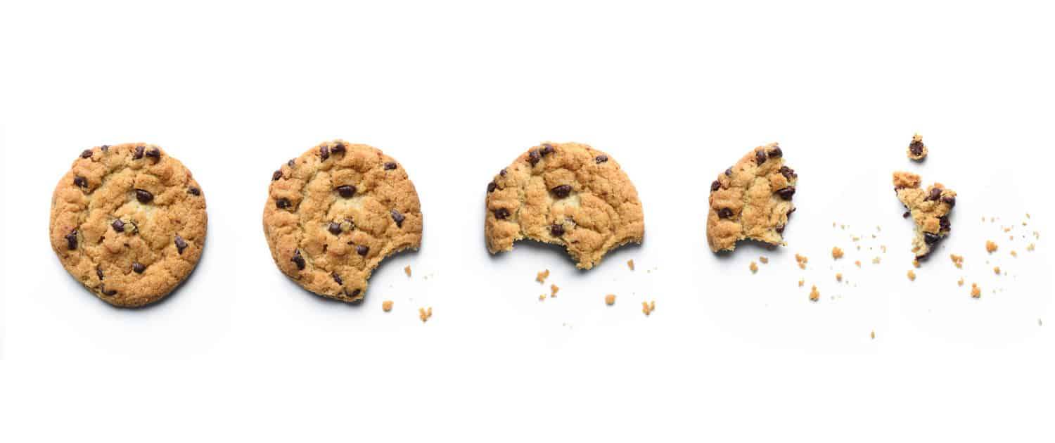 Cookie- og privatlivspolitik Cookies der gradvist bliver spist