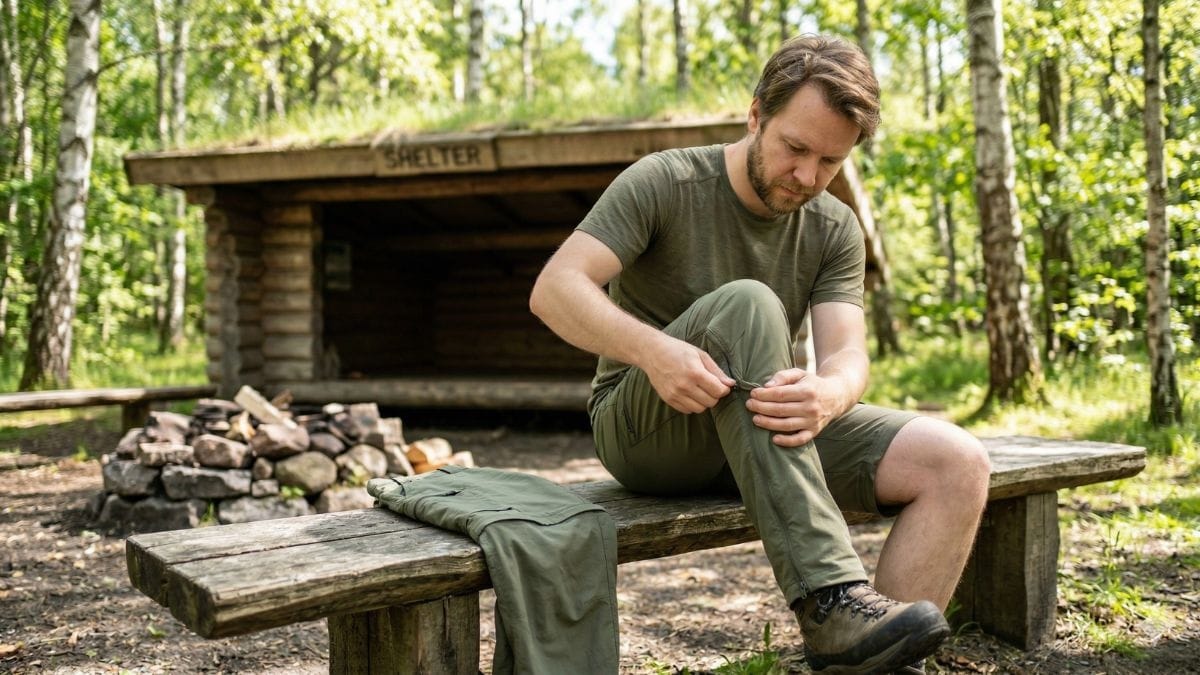 Outdoor bukser guide (2026): find de rigtige til din tur 4 Zip-off bukser med aftagelige ben til sommervandring